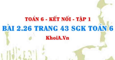 Bài 2.26 trang 43 SGK Toán 6 tập 1 Kết nối tri thức